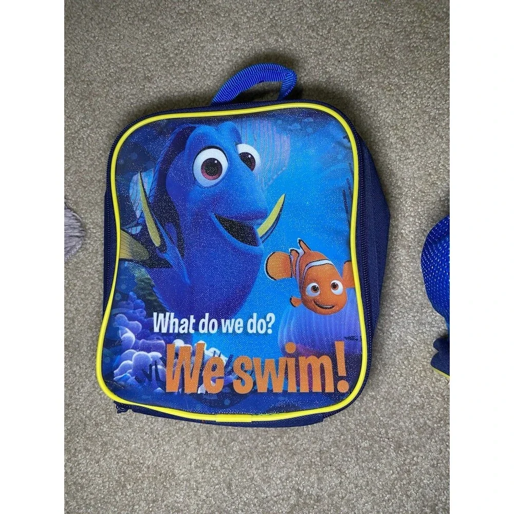 Rare Disney Finding Dory Nemo Hank Backpack Lunch Box Set Y2K Aesthetic Bookbag